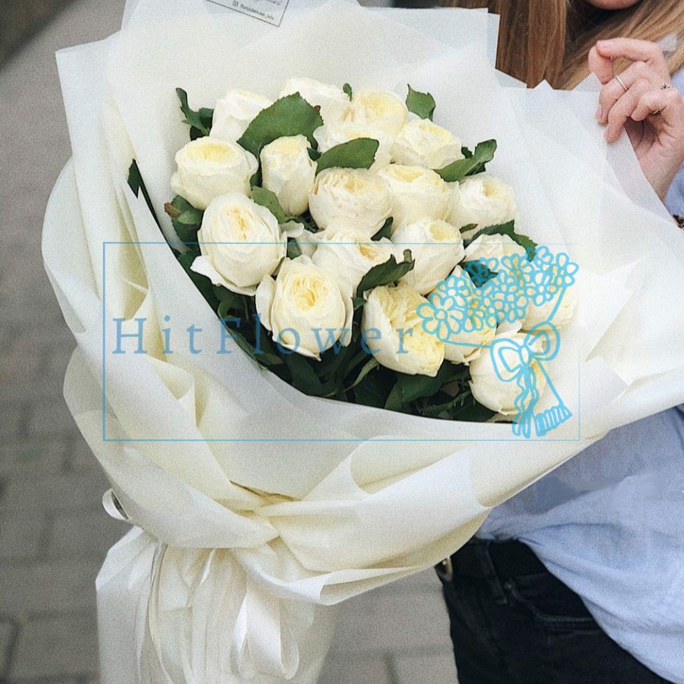 Букет цветов Белый мотылек Букет цветов из: Розы